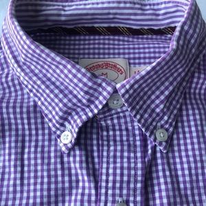 Brooks Brothers Men M Gingham Check Button Down